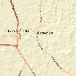 Gorzów Śląski Street Map