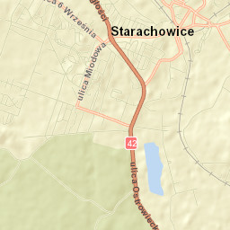 Starachowice Street Map