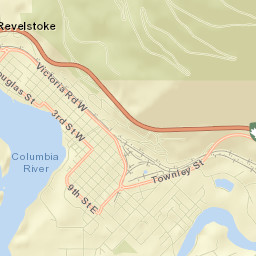 Revelstoke Street Map