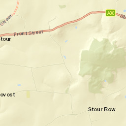 B3092, Gillingham, Dorset SP8, UK Street Map