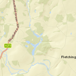 A275, Uckfield, East Sussex TN22, UK Street Map