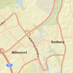 Bedburg Street Map