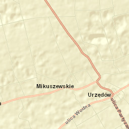 Urzędów Street Map