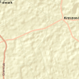 Krzczonów Street Map