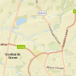 Burgess Hill Street Map