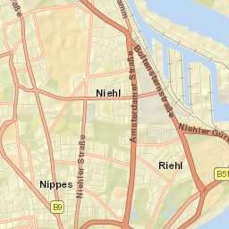 Nippes Street Map