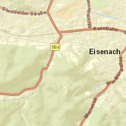 Eisenach Street Map