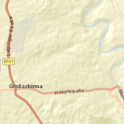 Großschirma Street Map
