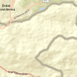 Dolní Poustevna Street Map