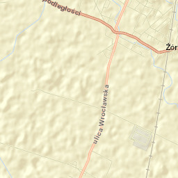 Żórawina Street Map