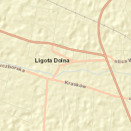 Powiat kluczborski Street Map