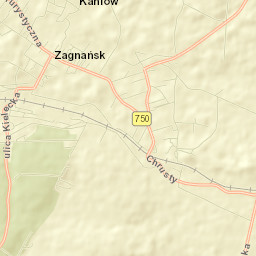 Zagnańsk Street Map