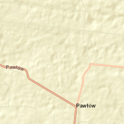 Pawłów Street Map