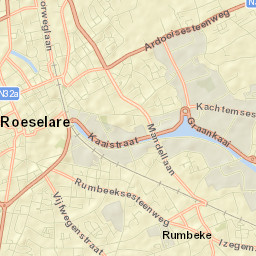 Roeselare Street Map