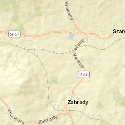 Staré Křečany Street Map