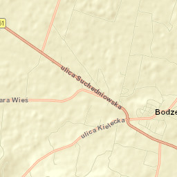 Bodzentyn Street Map