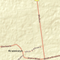Kraśniczyn Street Map