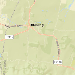 Ditchling Street Map