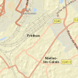 Fréthun Street Map