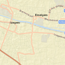 Izegem Street Map