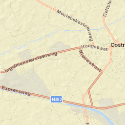 Oostrozebeke Street Map