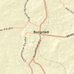Burgstädt Street Map