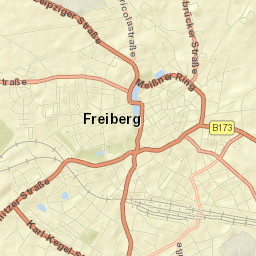 Freiberg Street Map