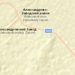Aleksandrovskiy Zavod Street Map