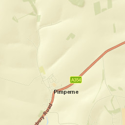 Pimperne Street Map