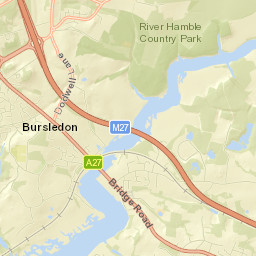 Pyland's Lane, Southampton, Hampshire Street Map