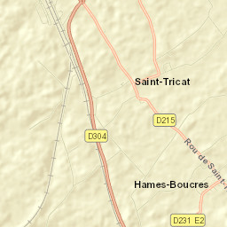 Hames-Boucres Street Map
