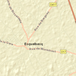 Esquelbecq Street Map