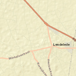 Lendelede Street Map