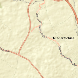 Niederfrohna Street Map