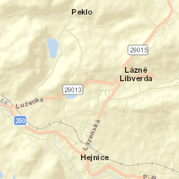 Hejnice Street Map