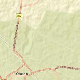 Olesno Street Map