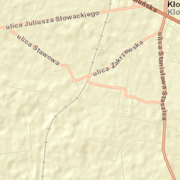 Kłobuck Street Map