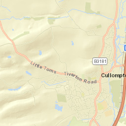 Cullompton Street Map