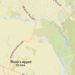 Three Legged Cross Street Map