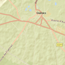 Guînes Street Map