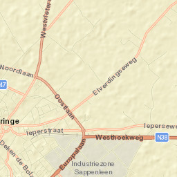 Poperinge Street Map