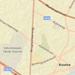 Kuurne Street Map