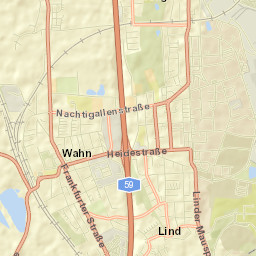 Wahn-Heide Street Map