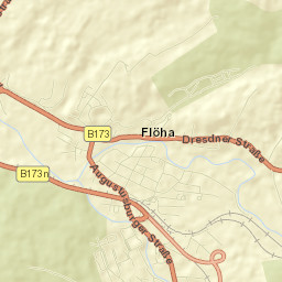 Flöha Street Map
