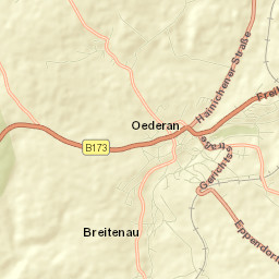 Oederan Street Map
