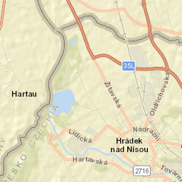 Hrádek nad Nisou Street Map