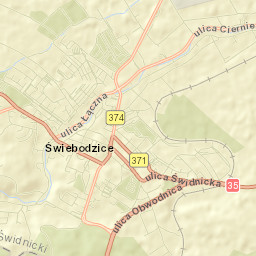 Świebodzice Street Map