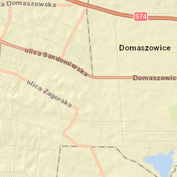 Domaszowice Street Map