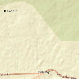 Bieliny Street Map