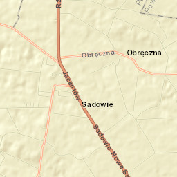 Sadowie Street Map